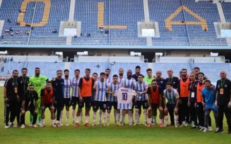 لاعبو بيراميدز يساندون رمضان صبحي قبل مواجهة باور ديناموز في دوري أبطال إفريقيا
