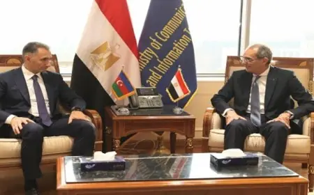 وزير الاتصالات يتباحث مع نظيره الأذربيجاني حول تعزيز التعاون في مجال التحول الرقمي والذكاء الاصطناعي