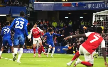 آرسنال يتعادل مع تشيلسي ويحتفظ بالصدارة في ترتيب الدوري الإنجليزي