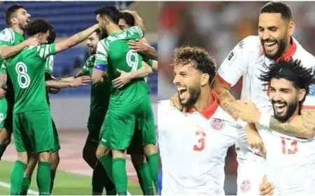 تابعوا البث المباشر لمباراة تونس وسوريا في كأس العرب 2025