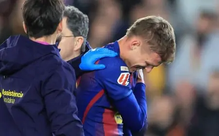 أولمو خارج تشكيلة برشلونة حتى عام 2026