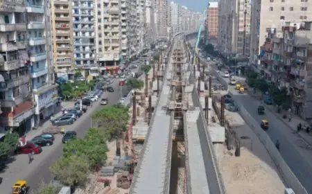 وزارة النقل تعلن عن تقدم كبير في مشروع المرحلة الأولى من مترو الإسكندرية
