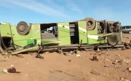 مصرع 14 وإصابة 34 في حادث انقلاب حافلة مروع في الجزائر