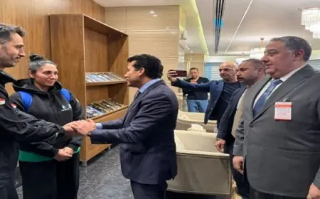 استقبال وزير الرياضة لأبطال التايكوندو المصريين بعد تحقيق إنجاز تاريخي في بطولة العالم بكينيا