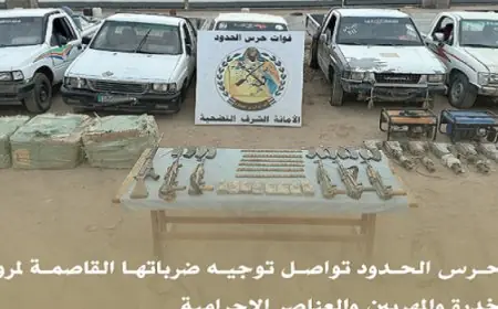 قوات حرس الحدود تحبط تهريب مواد مخدرة وأسلحة بقيمة 2 مليار جنيه