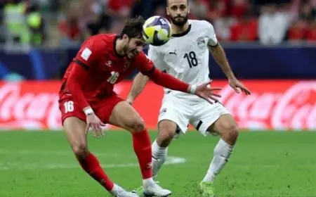 منتخب الأردن يتفوق على مصر بهدفين في الشوط الأول من كأس العرب 2025 فيديو