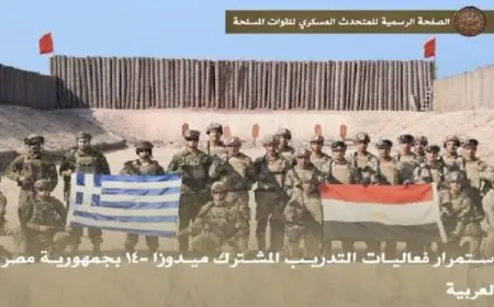 استمرار فعاليات التدريب المشترك ميدوزا 14 في مصر بالفيديو