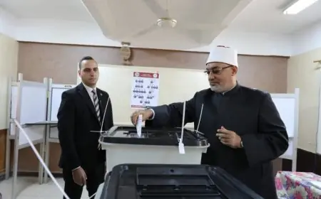 مفتي الجمهورية يشارك في انتخابات مجلس النواب 2025 ويؤكد أهمية التصويت