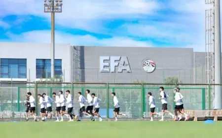 منتخب مصر يجري تمرينًا صباحيًا في مركز المنتخبات الوطنية لتعزيز الاستعدادات