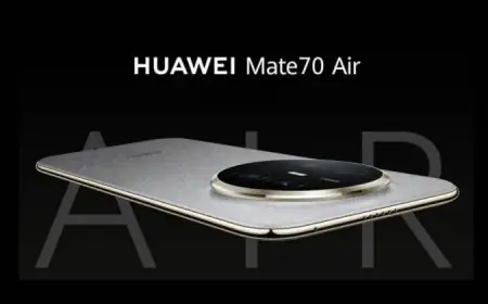 اكتشف مواصفات وسعر هاتف هواوي ماتي 70 إير بتصميم فائق النحافة
