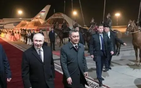 الرئيس الروسي يزور قرغيزستان لمدة ثلاثة أيام في مهمة رسمية تعزيزاً للعلاقات الثنائية