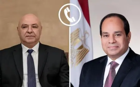 الرئيس السيسي يؤكد مجددًا دعم مصر الكامل لسيادة لبنان