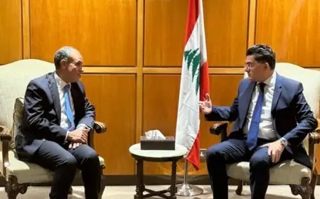 وزير الإعلام اللبناني يرحب بعبد العاطي لدى وصوله إلى مطار بيروت