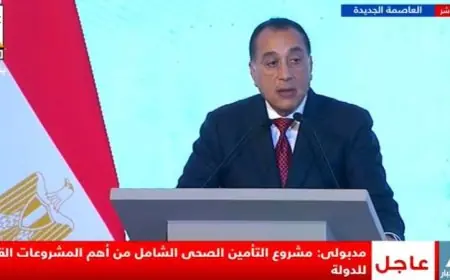 رئيس الوزراء يؤكد أن مشروع التأمين الصحي الشامل يعد من أبرز المشروعات الوطنية في مصر