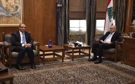عبد العاطي يشيد بدور رئيس النواب اللبناني في تعزيز وحدة لبنان واستقراره