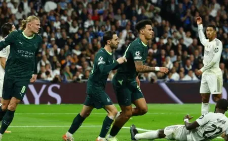 مانشستر سيتي يحقق انتصاراً ساحقاً على ريال مدريد ويزيد من الضغوط على تشابي ألونسو