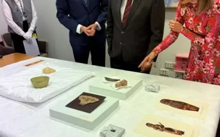 استراليا تسلم 17 قطعة أثرية نادرة لمصر تعود لمختلف العصور التاريخية بحسب الخارجية