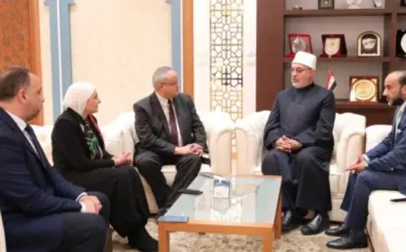 مفتي الجمهورية يناقش مع مدير مكتبة الإسكندرية سبل تعزيز التعاون المشترك