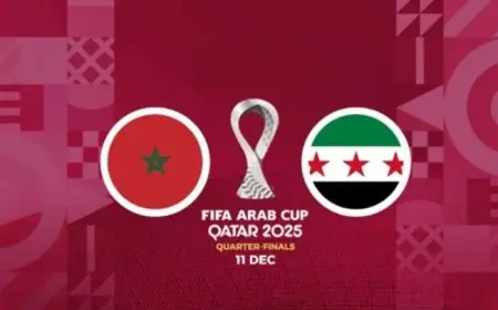 تاريخ مباراة المغرب وسوريا في كأس العرب 2025 وأهم التفاصيل المتوقعة