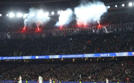 برشلونة يطلب تعويضا ماليا من آينتراخت فرانكفورت بسبب الأضرار التي لحقت بكامب نو