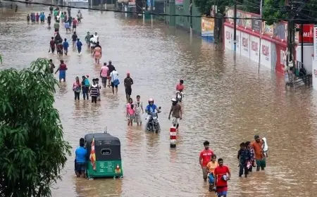 حصيلة ضحايا الفيضانات والانهيارات الأرضية في سريلانكا تصل إلى 390 قتيلا