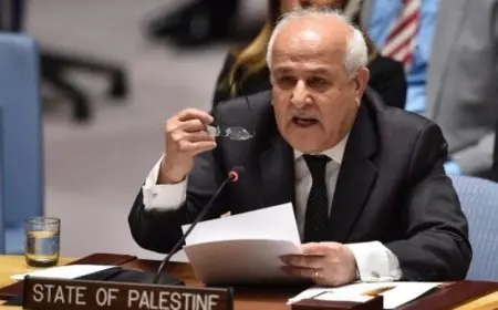 مندوب فلسطين في الأمم المتحدة يؤكد أن غزة جزء لا يتجزأ من الدولة الفلسطينية