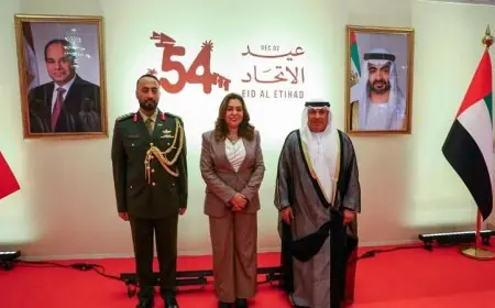 منال عوض تتألق في حفل استقبال سفارة الإمارات بمناسبة عيد الاتحاد الـ 54