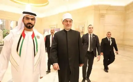 مفتي الجمهورية يهنئ الإمارات في احتفالات عيدها الوطني الرابع والخمسين