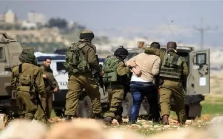 اعتقال 4 فلسطينيين على يد الاحتلال الإسرائيلي واحتجاز مستوطنين لمواطنين آخرين جنوب الخليل