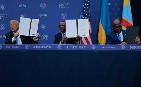 ترامب يثني على شجاعة زعيمي الكونغو ورواندا في التوصل إلى اتفاق السلام