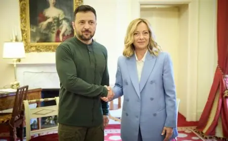 زيلينسكي يعبّر عن ثقته برئيسة وزراء إيطاليا في إنجاح مفاوضات السلام