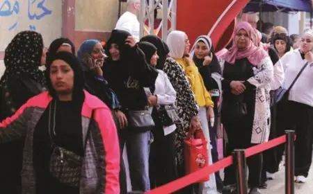 تزايد أعداد الناخبين في إمبابة قبل إغلاق الصناديق الانتخابية