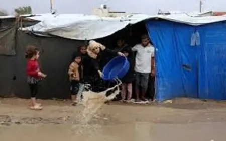 أونروا تحذر من الأوضاع المأساوية في قطاع غزة بسبب المنخفضات الجوية