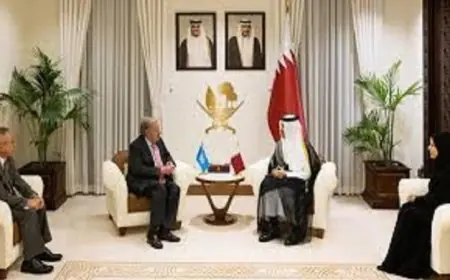 قطر والأمم المتحدة تبحثان آخر التطورات في الأراضي الفلسطينية المحتلة