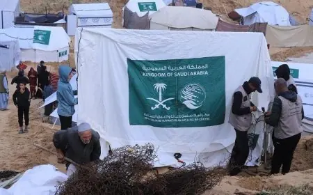 سلمان للإغاثة يعزز جهوده الميدانية لاستقبال نازحي جنوب قطاع غزة