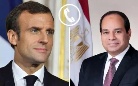 الرئيس السيسي يؤكد لشراكته مع ماكرون ضرورة تعزيز المساعدات الإنسانية إلى غزة