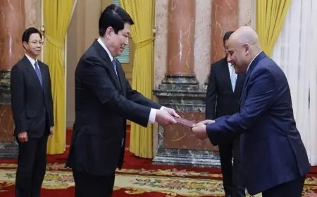 سفير مصر في هانوي يسلم أوراق اعتماده رسميا للرئيس الفيتنامي