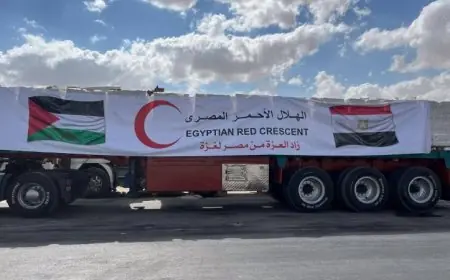 الهلال الأحمر المصري يعزز إمدادات الشتاء إلى غزة لمواجهة سوء الأحوال الجوية