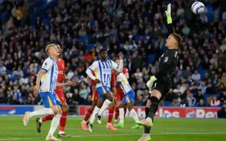 تاريخ مباراة ليفربول ضد برايتون في الدوري الإنجليزي الممتاز وطرق مشاهدة البث المباشر