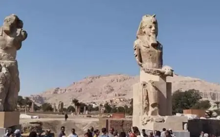 احتفالية مبهرة بمناسبة نصب تماثيل أمنحتب الثالث في محافظة الأقصر