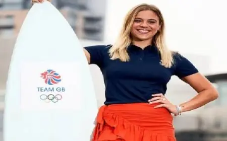 بريطانية تحقق رقمًا قياسيًا في موسوعة جينيس بركوب موجة عملاقة في البرتغال