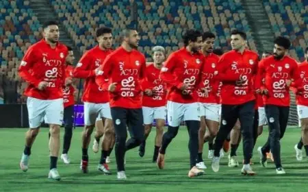 منتخب مصر يختتم استعداداته قبل المباراة الودية ضد نيجيريا