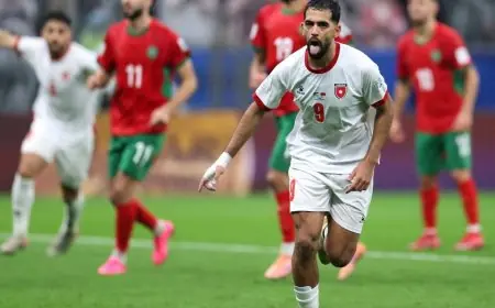 المغرب يتعادل مع الأردن في اللحظات الأخيرة ويصل إلى الوقت الإضافي