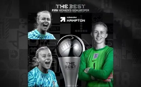 هانا هامبتون تتوج بجائزة أفضل حارسة مرمى فيفا 2025 في حفل ذا بيست