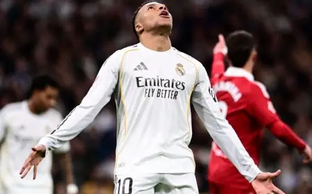 ريال مدريد يختم عام 2025 بانتصار مثير على إشبيلية ومبابي يحقق إنجاز رونالدو