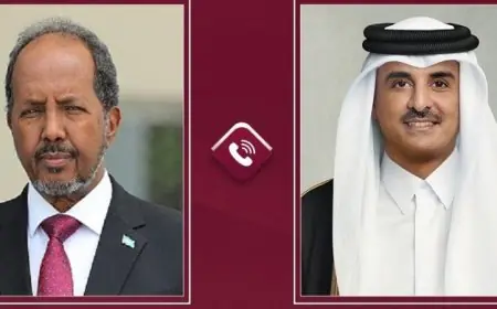 أمير قطر يعبر عن دعم قوي لسيادة الصومال ووحدة أراضيه