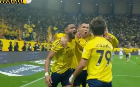 أهداف وملخص مباراة النصر ضد الأخدود بفوز ساحق 3-0 في دوري روشن السعودي