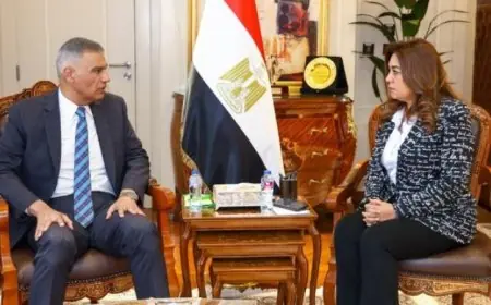 عوض تبرز جهودها مع محافظ أسوان لتحسين إدارة المخلفات الصلبة في المحافظة