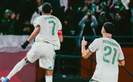 رياض محرز يعادل أرقام ماجر التاريخية ويحقق المركز الثاني كأفضل هداف للجزائر