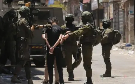 الاحتلال الإسرائيلي يعتقل 14 فلسطينيا من بينهم 3 أطفال في الضفة الغربية